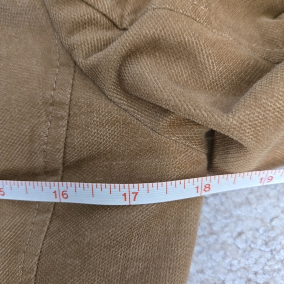 BANANA REPUBLIC Fitted Cotton Tan Blazer With Gold Buttons And Elbow Patches.4P - Picture 13 of 16